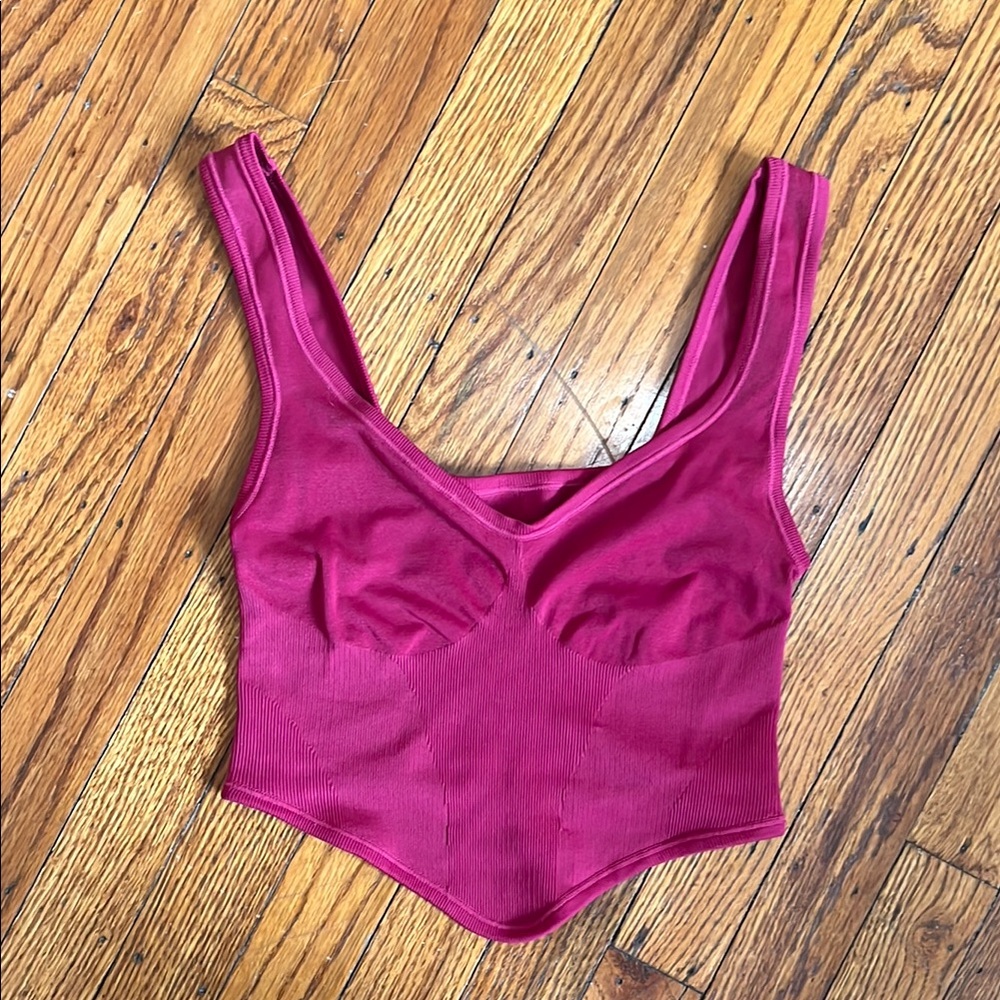 Urban Outfitters Fuchsia Ribbed TankTop